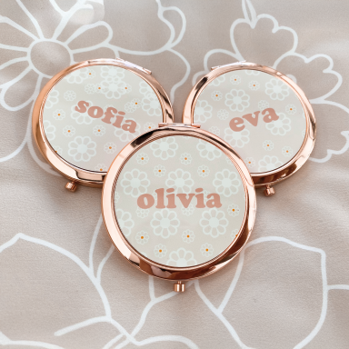 Flower Mirror Compacts